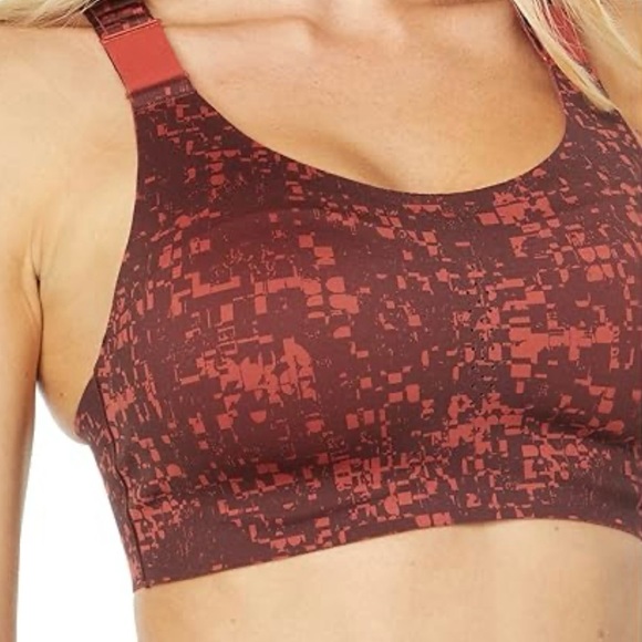 NWT Brooks Seamless Racerback Run Bra Size 40E | Glitch Print/Copper | 350085213 - Picture 3 of 9